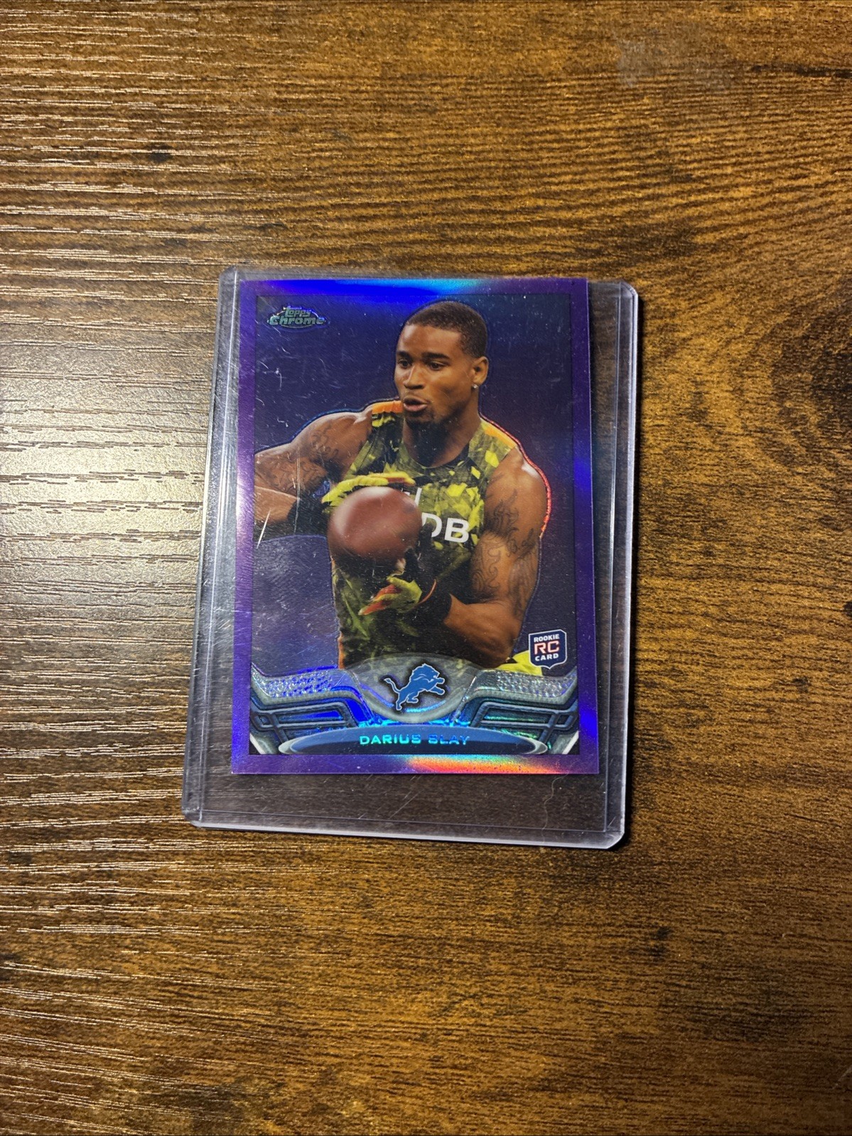 2013 Topps Chrome - Darius Slay #167 Purple Refractor /499 (RC)
