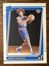 Miles McBride Rated Rookie Card 2021-22 Donruss Basketball New York Knicks