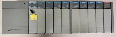Allen-Bradley SLC 500 Racksystem - 1746-P4, 1746-L542 mit I/O Modulen - gebraucht - Bild 1 von 4