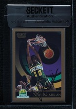 BAS 1990-91 Skybox Nate McMillan #271 Seal of Authenticity Auto 3c7