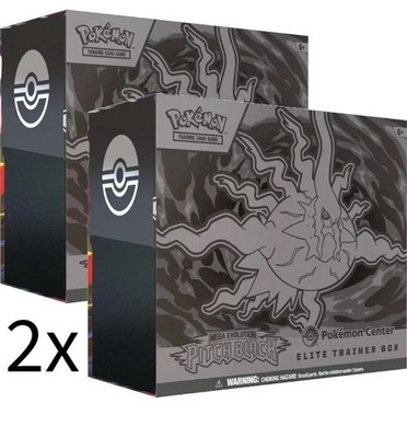 Pitch Black POKEMON CENTER 2X Elite Trainer Box PC ETB Presale (Ships July 17th)