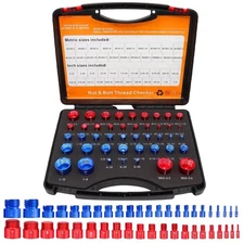 44 Pcs Nut and Bolt Thread Checker - Gauge Tool Box With 23 Inch & 21 Metric ...