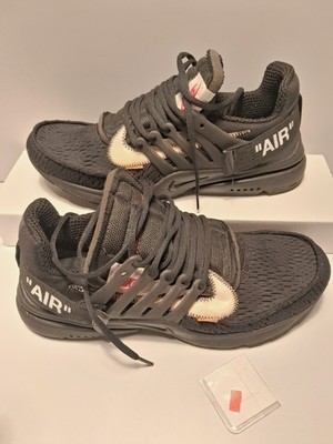 Nike The 10 Air Presto Off-White Black AA3830-002 Men's 8.5 - READ FLAWED