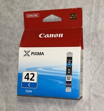 Genuine Canon CLI 42C Cyan Ink Cartridge Pixma Factory Sealed