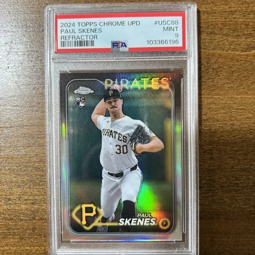 2024 Topps Chrome Update Series Paul Skenes #USC88 Refractor (RC) PSA 9