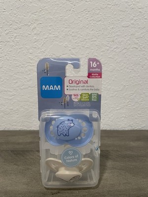 MAM Original Pacifier 2 Pack 16+ Months Boys Matte Collection Colors of Nature