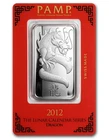 1 oz Silver Bar - PAMP Suisse - 2012 - Year of the Dragon (In Assay)