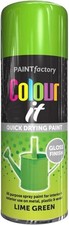 All-Purpose Lime Green Gloss Spray Paint 400ml Quick Dry Aerosol Can