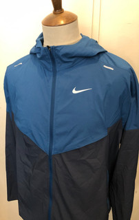NIKE WINDRUNNER REPEL TRACKSUIT TOP / RUNNING JACKET SIZE MEDIUM BLUE