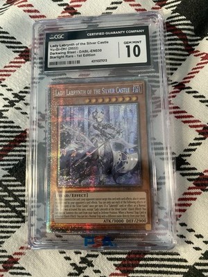 CGC 10 Konami Yu-Gi-Oh! Lady Labrynth Silver Castle DABL-EN030 1st Ed Starlight