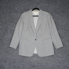 BOSS Hugo Boss Womens Grey Wool Blend Blazer ...