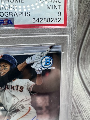2019 Bowman Chrome - Prospects Autographs Alexander Canario #CPA-AC PSA 9 - Picture 5 of 11