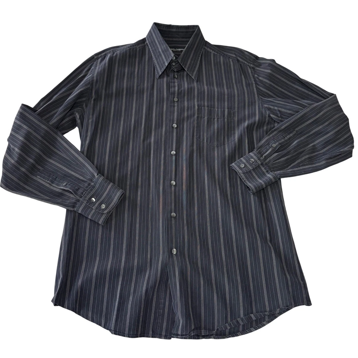 Dolce&Gabbana Blue Long Sleeve Dress Shirts for Men for sale | eBay