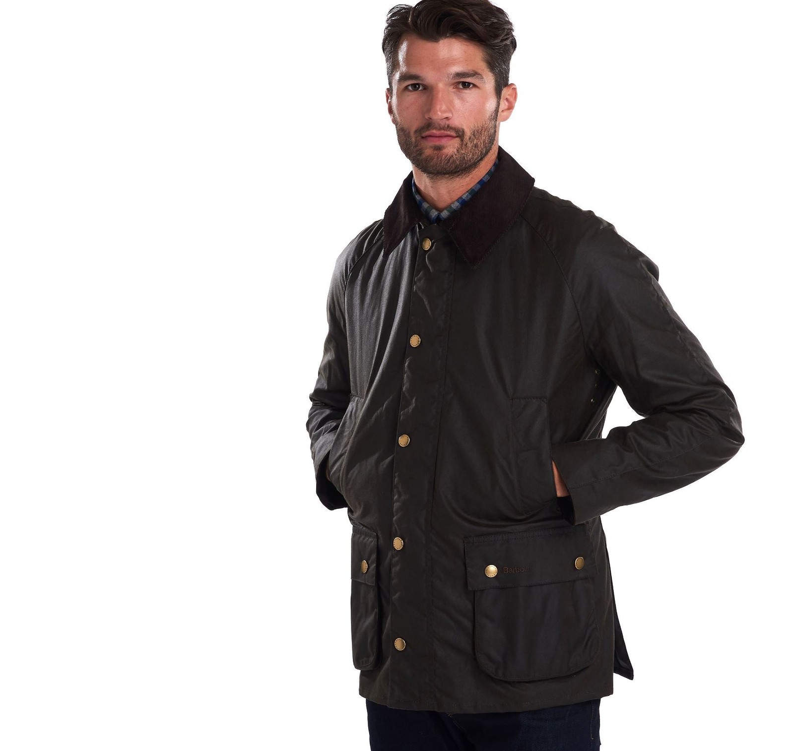 Barbour Men's Ashby Wax Jacket (Black, XXXL) image 5
