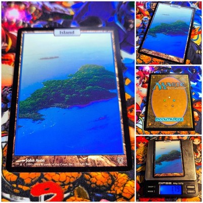 MTG Island   NM Legendary John Avon Full-Art Basics Unhinged 2004 OG
