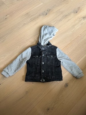 Kids Hudson Jeans Denim Jean Jacket Black Distressed Size 2T