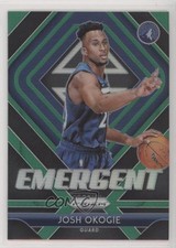 2018-19 Panini Prizm Emergent Green Prizm Josh Okogie #20 Rookie RC 7zf