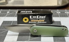 ElitEdge 10-B011JD Lightweight Mini EDC Knife/8CR13MoV/Jade G10 Elite Edge