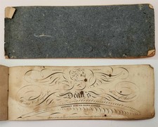 1808 antique DEAN'S MODERN ROUND HAND COPIES ny PENMANSHIP CALLIGRAPHY BOOK