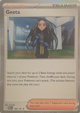 Geeta [Holo] #188 Prices | Pokemon Obsidian Flames | Pokemon Cards