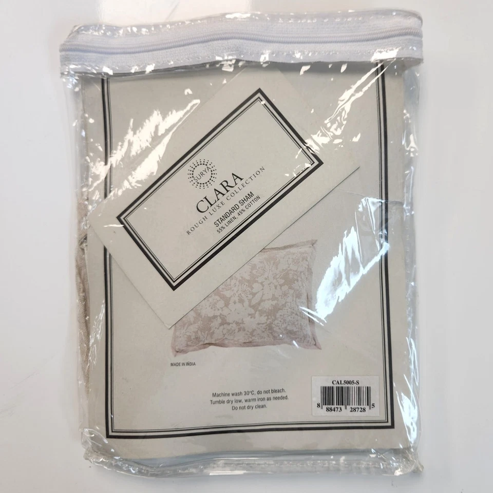 Surya Clara Standard Sham 20 pulgadas de ancho x 26 pulgadas de largo Foto 2 de 3