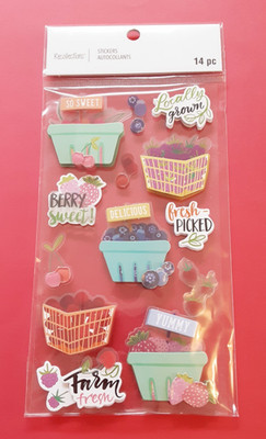 Recollections berries 3D sticker pkg (free ship $20 min US only)