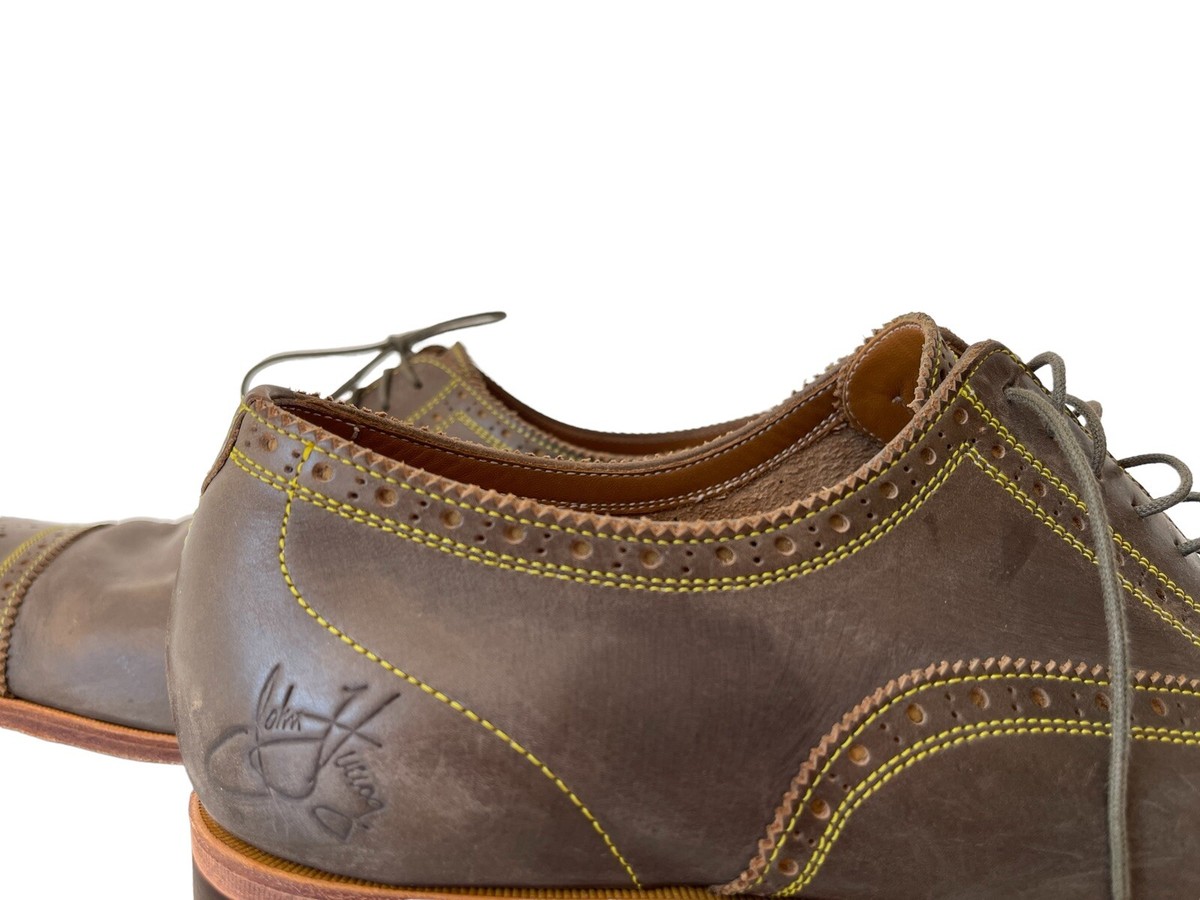 John Fluevog Brandenburg Light Classic Capped Toe Brogue 