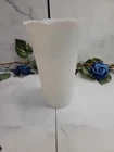 Vintage Hazel Atlas White Milk Glass Vase 7”, Estate Collection #F20