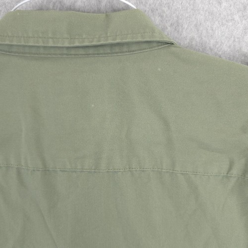 Cabelas Safari Series Button Green Short Sleeve Hunting Casual Shirt Mens XLT - Picture 7 of 14