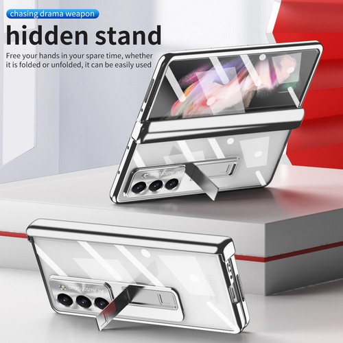For Samsung Galaxy Z Fold5/4/3 Magnetic Hinge/Screen Protect Stand Case with Pen - Picture 16 of 58