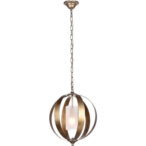 VINTAGE SILVER DINING ROOM BEDROOM GLASS SHADE KITCHEN ISLAND CHANDELIER 1 LIGHT