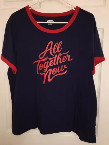 Old Navy "All Together Now" T- Shirt - SZ. XXL Slim Fit Soft Comfortable