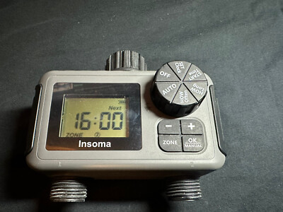Insoma Dual Water/Irrigation Timer SGW06 3/4'' Threads 7.25-116 psi