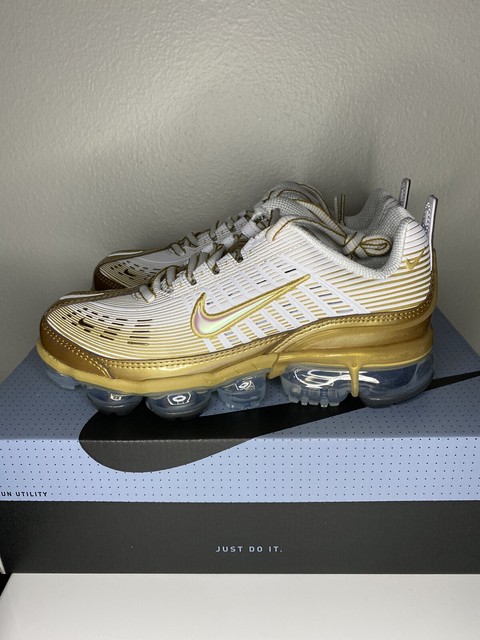 Size 7 - Nike Air VaporMax 360 White Metallic Gold 2020 for sale online | eBay
