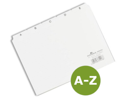 Karteiregister Leitregister Durable Register A5 A-Z 25-tlg weiß 365002