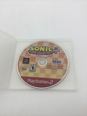 PLAYSTATION 2 PS2 SONIC MEGA COLLECTION PLUS VIDEO GAME DISC ONLY - TESTED!