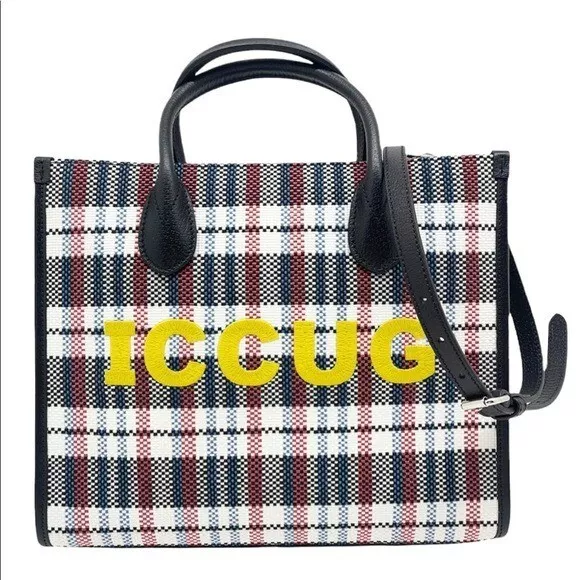 Sac fourre tout logo brodé à l'envers Gucci « ICUG »
