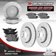 Front Rear Rotors Brake Pads For 2005-2010 Jeep Grand Cherokee Commander Front Rear Rotors Brake Pads For 2005-2010 Jeep Grand Cherokee Commander