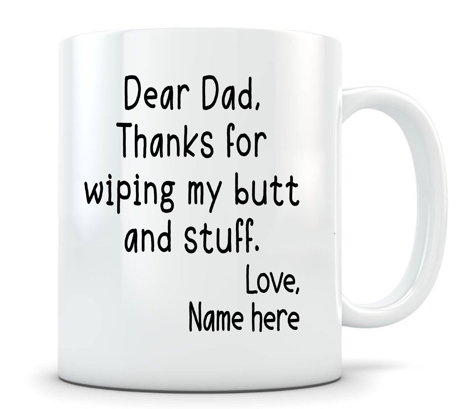 Personalized Fathers Day Gift From Daughter Custom Dad Mug From Son From Kids