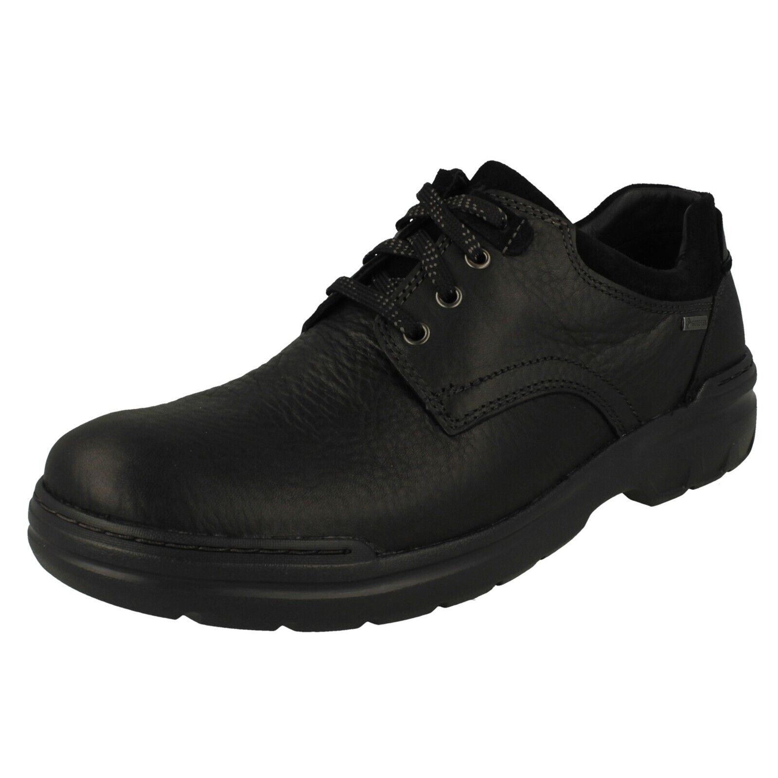 CLARKS UNSTRUCTURED ZAPATOS BLUCHER PIEL GORE-TEX HOMBRE BANNING LO GTX  NEGRO CLA020