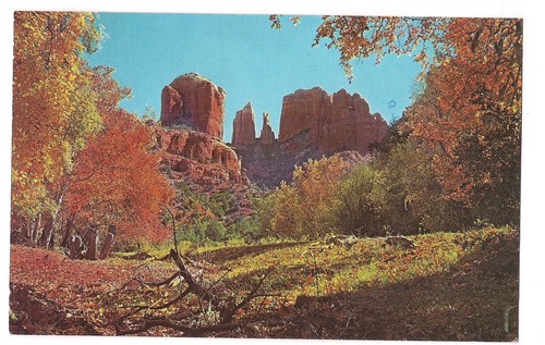 COURTHOUSE ROCK Formation Red Oak Creek Canyon AZ Postcard Arizona  1976 - Picture 1 of 2