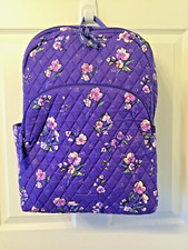 Vera Bradley  "Wild Roses"  Essential Large Backpack  NWT