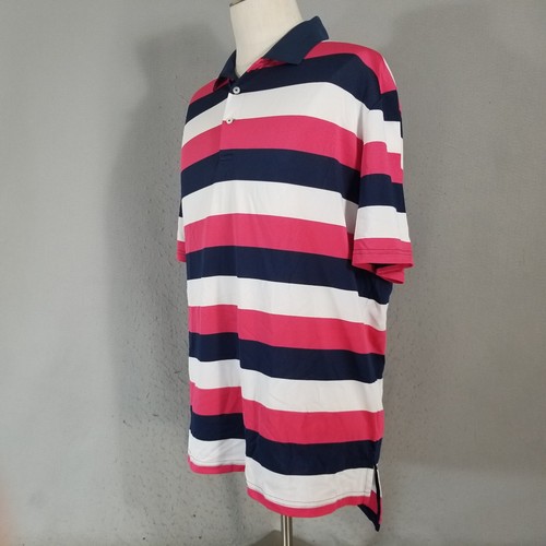 Ralph Lauren RLX golf polo shirt mens XL X large white blue red Dri-Fit stretch - Picture 5 of 12