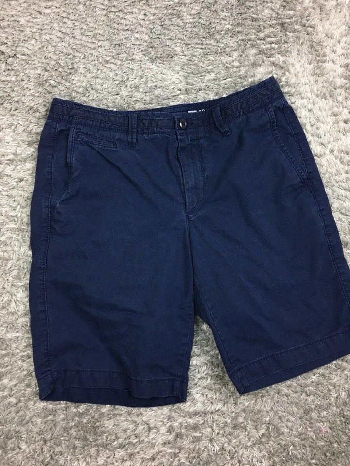 Gap Chino Shorts Mens Size 30 Blue Twill Khaki - Image 3 of 4