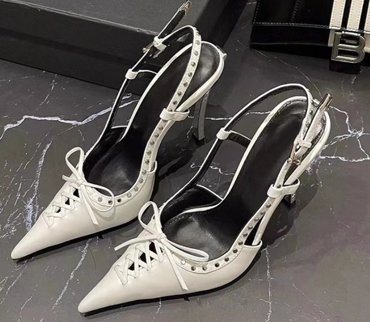Anne Michelle Splash of Color Pointy Toe Lace Up Pump main image 1