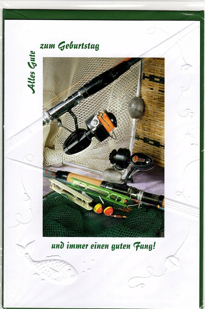 Geburtstagskarte Für Angler – „Der Beste Angler Aller Zeiten“ – DIN A6 Mit Umschlag, Hochwertiges Papier
