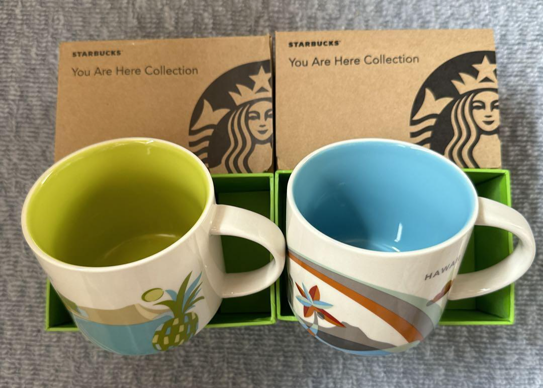 WAIKIKI HAWAII Starbucks coffee Cup Mug 14oz You Are Here