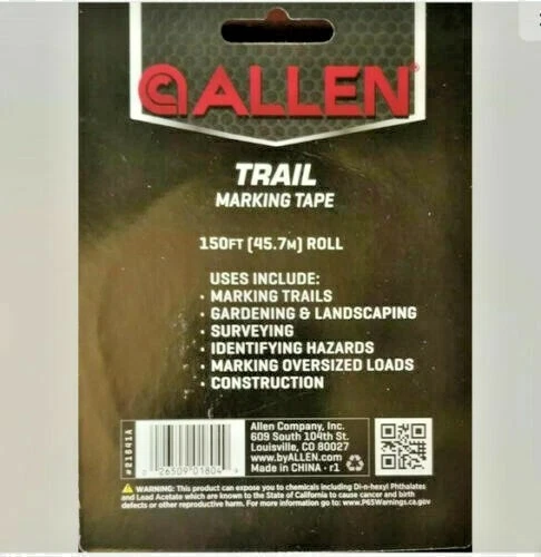  Allen Hunting Hiking Trail Marking Flagging Tape 150' Roll ORANGE new - Image 2 of 2