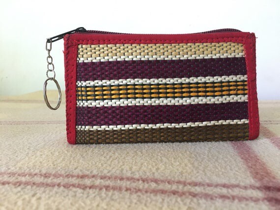 Handmade Natural Flax Wallet and Pure Leather Women's Handbags