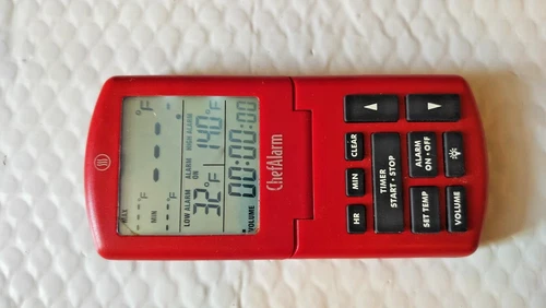 ThermoWorks ChefAlarm Cooking Alarm Timer Thermometer **NO Probe, TESTED**